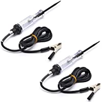 SourceTon 6V-24V Probador de voltaje y corriente- Probador de circuito profesional con luz indicadora- Sonda larga con…